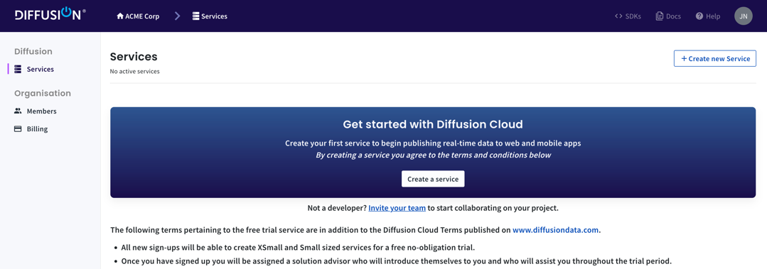 cloud create first service